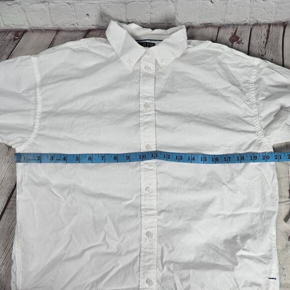 J. Crew Relaxed-fit washed cotton poplin shirt White 4 AX583 - Picture 8 of 10